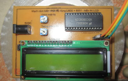 Mạch cảm biến nhiệt độ dùng LM35 + 89s52 hiển thị LCD – KD0005